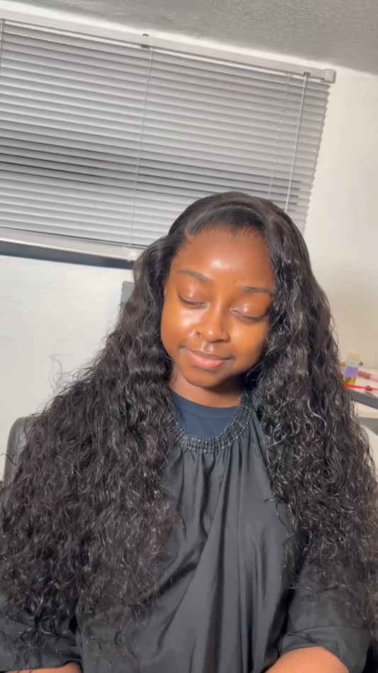 WATER WAVE VIRGIN HAIR WIG - TRANSPARENT LACE